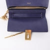Chloe Drew Leather Chain Crossbody Bag in Navy Blue Secondhand