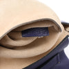 Chloe Drew Leather Chain Crossbody Bag in Navy Blue Secondhand