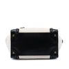 Celine Mini Bicolor Canvas and Leather Luggage Tote Secondhand