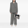 Celine Mini Bicolor Canvas and Leather Luggage Tote Secondhand