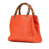 Gucci Small Calfskin Bamboo Shopper Satchel Secondhand