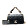 Chanel Mini Quilted Calfskin Straight Lined Flap Secondhand