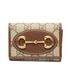 Gucci GG Supreme Horsebit 1955 Trifold Wallet Secondhand