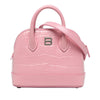 Balenciaga Croc Embossed Calfskin Ville Top Handle Bag XXS Secondhand