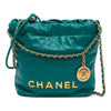 Chanel Mini Shiny Calfskin 22 Handbag Secondhand