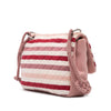 Chanel Jumbo Stripe Jersey Felt and Rope Flap Secondhand