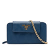 Prada Saffiano Phone Wallet on Chain Secondhand