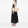Celine Medium Bicolor Calfskin and Suede Trapeze Satchel Secondhand