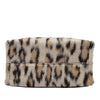 Celine Small Leopard Print Felt Cuir Triomphe Cabas Thais Satchel Secondhand