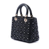 Dior Medium Calfskin Cannage Bead and Strass Embellished Lady Dior Secondhand