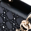 Dior Medium Calfskin Cannage Bead and Strass Embellished Lady Dior Secondhand