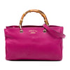 Gucci Medium Calfskin Bamboo Shopper Satchel Secondhand