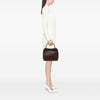 Gucci Woven Leather Bamboo Satchel Secondhand