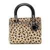Dior Medium Canvas Cannage Leopard Print Lady Dior Secondhand