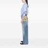 LOEWE Paulas Ibiza Raffia Anagram Square Pocket Bucket Bag Secondhand