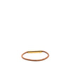 Hermès Leather and Gold Plated Cadena Heart Charm Bracelet Secondhand