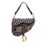 Dior Oblique Embroidered Canvas Saddle Bag Secondhand