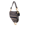 Dior Oblique Embroidered Canvas Saddle Bag Secondhand