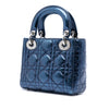 Dior Mini Metallic Crinkled Lambskin Cannage Lady Dior Secondhand