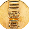 Secondhand Chanel Gold Plated CC Turnlock Round Clip On Earrings