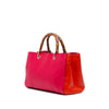 Gucci Medium Bicolor Calfskin Bamboo Shopper Satchel Secondhand