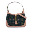 Gucci Small GG Embroidered Denim Floral Jackie 1961 Crossbody Secondhand