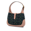 Gucci Small GG Embroidered Denim Floral Jackie 1961 Crossbody Secondhand