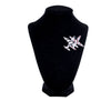 Chanel Enamel CC Striped Airplane Brooch Secondhand
