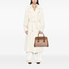 Prada Saffiano Cuir Trimmed Canapa Satchel Secondhand