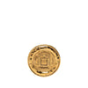 Chanel Gold Plated Rue Cambon Medallion Brooch Secondhand