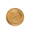 Chanel Gold Plated Rue Cambon Medallion Brooch Secondhand