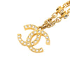 Chanel CC Gold Plated Strass Pendant Necklace Secondhand