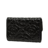 Chanel CC Embossed Caviar Camellia Card Holder Secondhand