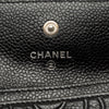 Chanel CC Embossed Caviar Camellia Card Holder Secondhand