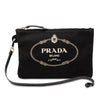 Prada Canvas Canapa Logo Pouch Secondhand