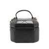Chanel CC Quilted Lambskin Hexagon Top Handle Vanity Case Secondhand