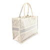 Dior Medium Oblique Embroidered Canvas Book Tote Secondhand