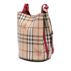 Burberry Haymarket Check Coated Canvas Lorne Bucket Bag Secondhand