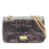Chanel Calfskin Crocodile Embossed Graffiti 2.55 Cocodile Reissue Flap Bag Secondhand