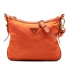 Prada Saffiano Trimmed Tessuto Zip Top Crossbody Secondhand