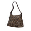 Fendi Zucca Canvas Double Flap Shoulder Bag Secondhand