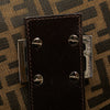 Fendi Zucca Canvas Double Flap Shoulder Bag Secondhand