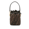 Fendi Mini Quilted Silk FF 1974 Mon Tresor Bucket Bag Secondhand