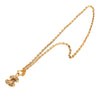 Chanel Gold Plated Quilted CC Pendant Necklace Secondhand