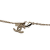 Chanel CC Gold Plated Faux Pearl and Strass Deer Pendant Necklace Secondhand