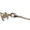 Chanel CC Gold Plated Faux Pearl and Strass Deer Pendant Necklace Secondhand