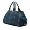 Prada Large Denim Canapa Logo Tote Secondhand