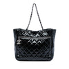Chanel CC Quilted Patent Chic And Glitter Ligne Timeless Tote Secondhand