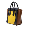 Celine Micro Tricolor Leather Luggage Tote Secondhand
