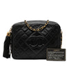 Chanel CC Quilted Lambskin Tassel Camera Bag Secondhand
